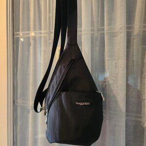 Blue Baggalini crossbody, backpack, sling